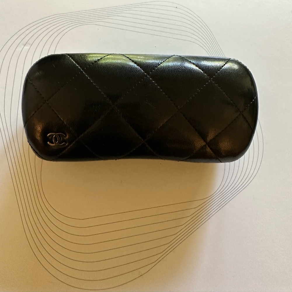 Chanel Hard-side Leather Glasses Case